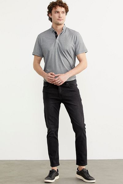 Sam Pantaloni de jeans slim fit afumati - spalati antici