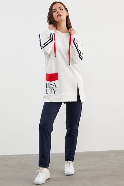 Sementa Σετ αθλητική φόρμα Oversize με κουκούλα - Navy Blue