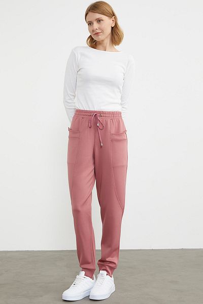 Sementa Pantaloni de sport Scuba Fabric Buzunar - Rose
