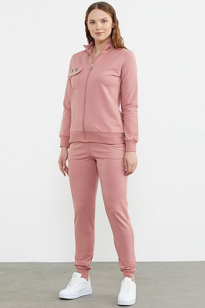 Sementa Set de trening Jogger cu fermoar - Trandafir uscat