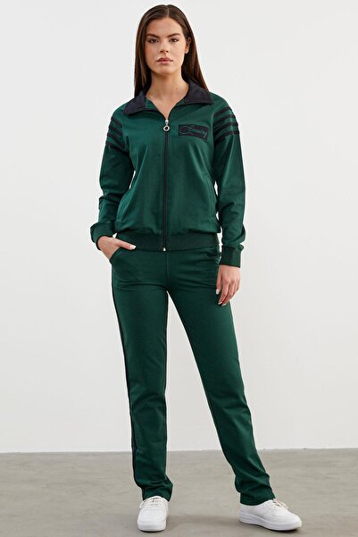 Sementa Σετ Φόρμας ψηλός λαιμός με Λεπτομέρεια Γραμμών - Πετρέλαιο