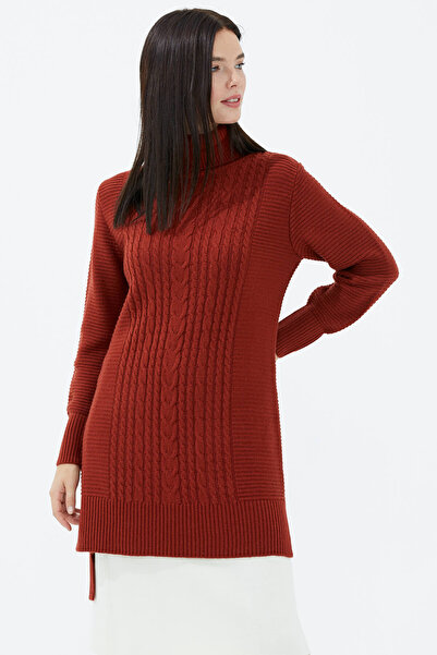 Sementa Full Turtleneck Knitwear Tunic - Tile