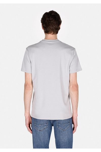 Colin's Regular Fit Round Neck Plain Men's Gray Short Sleeve T-Shirt