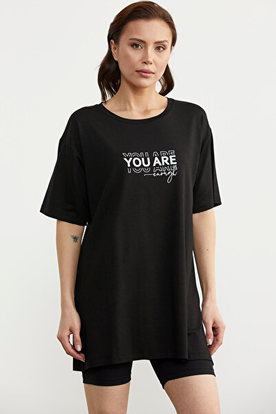 Sementa Black Printed Plus Size Blouse