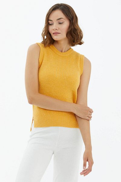 Sementa Crew Neck Knitwear Sweater - Mustard
