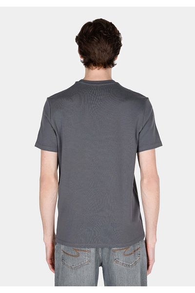 Colin's Regular Fit Round Neck Plain Men's Anthracite Short Sleeve T-Shirt