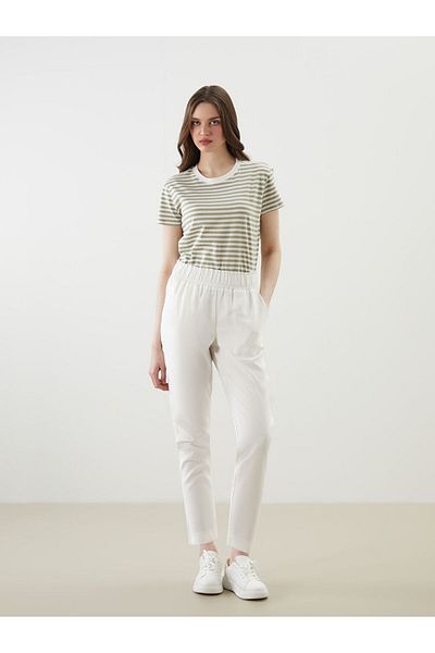 LC Waikiki New Season Women's Elastic Waist Trousers - S5Mu55Z8