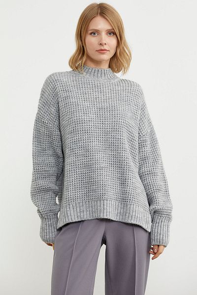 Sementa Pulover casual cu spatele lung - gri