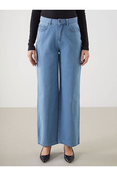 LC Waikiki Lcw Eco Indigo Wideleg Women's Jean Pants