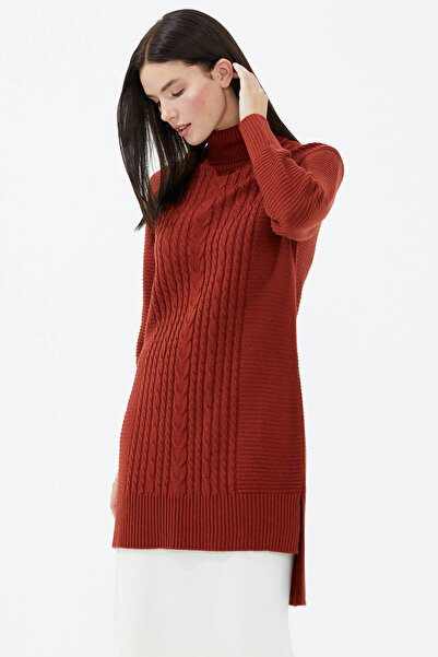 Sementa Full Turtleneck Knitwear Tunic - Tile