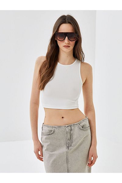 LC Waikiki Women's Crew Neck Plain Undershirt 2 Pack