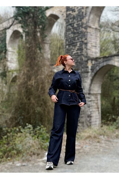 Tumtum Wear Belted Shirt Trousers Set
