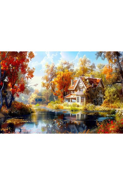 Aden MANZARA RENKLİ KANVAS TABLO