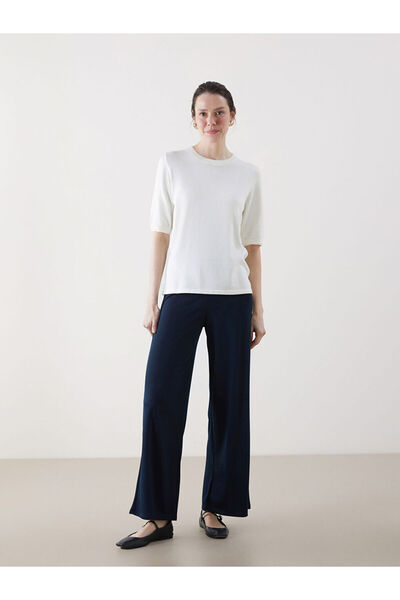 LC Waikiki Navy Blue Extra Slim Fit Women's Trousers