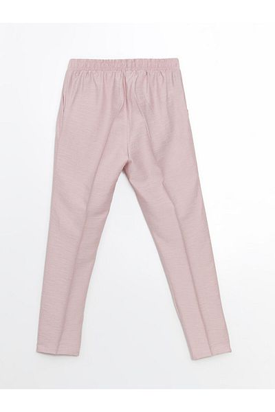 LC Waikiki Lcw Modest Pink Elastic Waist Carrot Cut Women's Trousers