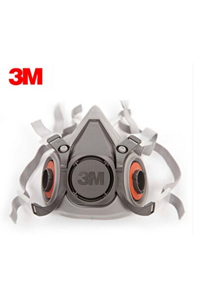 3M Maske 6200 Yarım Yüz Gaz Maskesi (ORTA BOY) Filtresiz