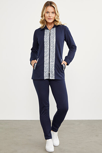 Sementa Спортивний костюм з високим коміром і гарнітурою - темно-синій