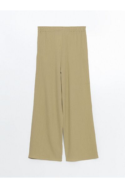 LC Waikiki Elastic Waist Textured Women's Trousers