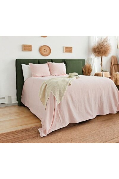 shules collection TOZ PEMBE EL YAPIMI BULDAN YATAK ORTUSU VE YASTIK KILIFI