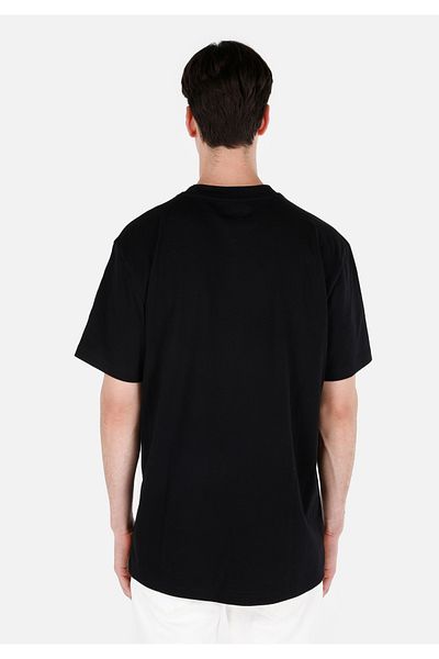 Colin's Printed Regular Fit Crew Neck Black Men's Short Sleeve T-Shirt