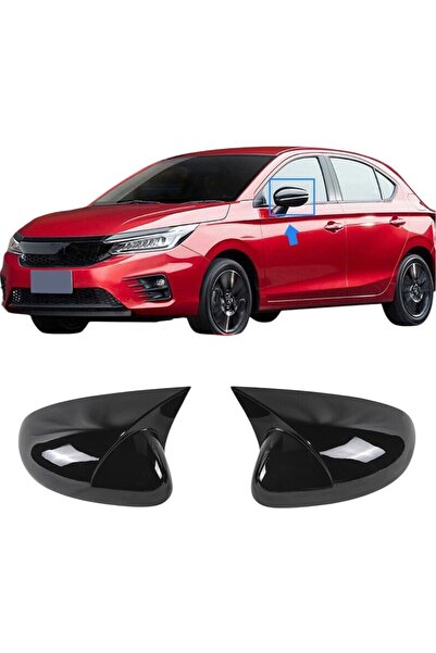Harphour Honda City 2020+ Ayna Kapağı Yarasa Model İthal ABS Parlak Siyah Pia...