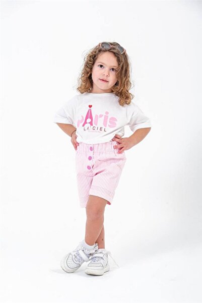 Motebarn Wear Рожевий новий сезон Laci'El Paris з написом на шортах Комплект ...