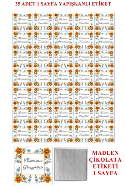Pasta9 Madlen Chocolate Label 1 Page A4 Photo Paper Engagement Model