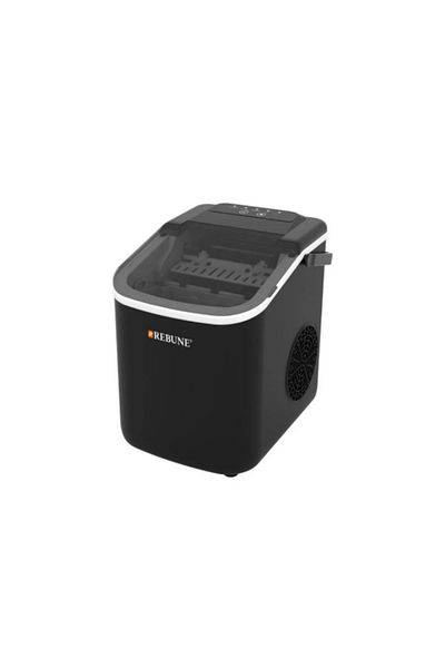 rebune 112W Compact Design Ice Maker Black 1.1 Liter
