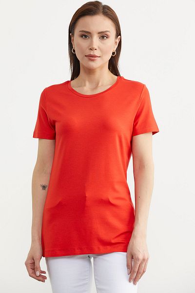 Sementa Tricou de bază cu mânecă scurtă, de culoare corală