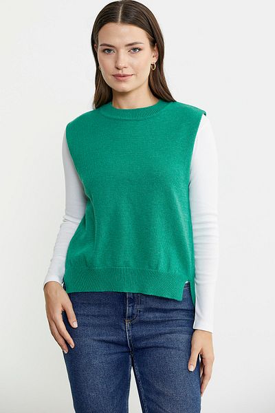 Sementa Green Wool Knitwear Sweater - Open Back and Tie-Up