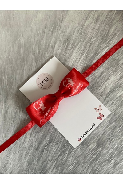 MADE BY PERİ Atatürk imza ve silüetli 29 Ekim/23 Nisan/10 Kasım çocuk Papyon