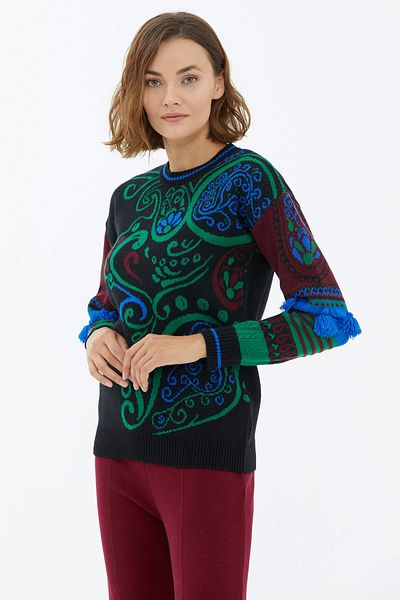 Sementa Tricot Pulover Negru