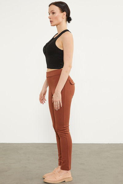 Sementa Brick Color Ornamental Pocket Tights