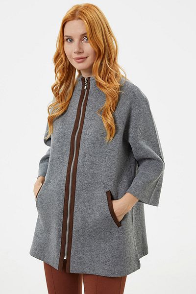 Sementa Zippered Tunic Tracksuit Set - Ecru