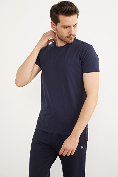 Sementa Μπλουζάκι με λαιμόκοψη Basic - Navy Blue