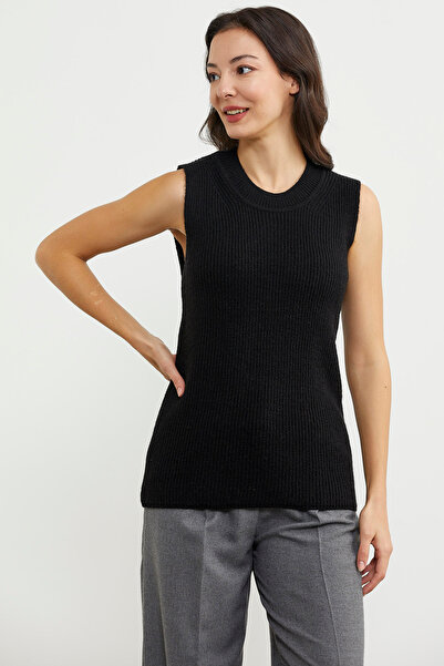 Sementa Πλεκτό πουλόβερ Derby Crew Neck - Μαύρο