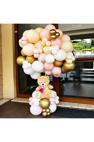 turkuaz parti Hospital Room Round Stand and Balloon Set,Hospital Room Decoration,Circle Stand,Balloon Stand