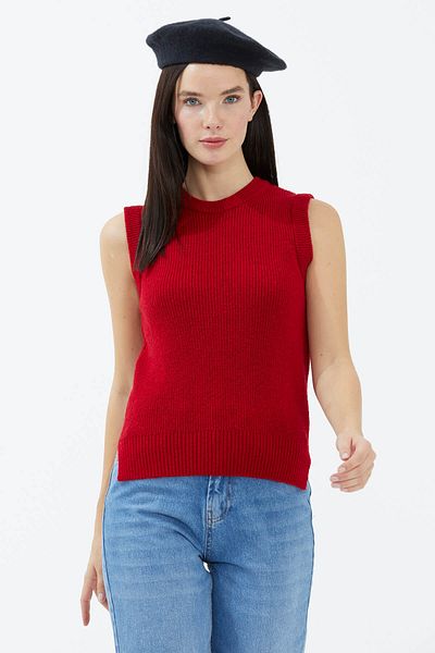 Sementa Crew Neck Knitwear Sweater - Red