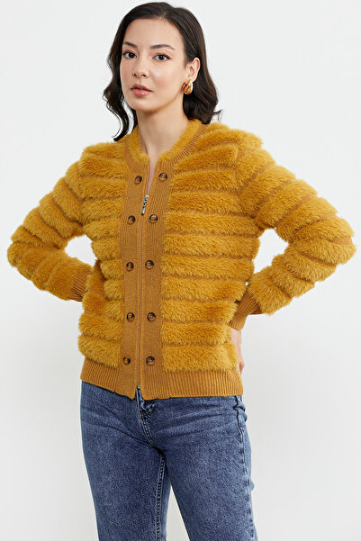 Sementa Women's Knitwear Jacket - Mustard