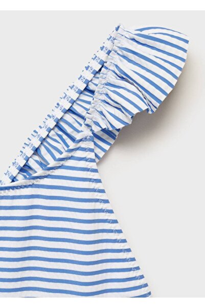 MANGO Kids Çapraz askılı çizgili mayo