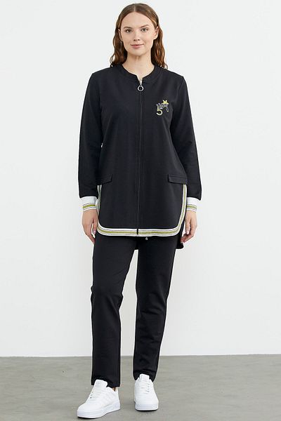Sementa Σετ φόρμας Neon Combination Comfortable Fit Tunic - Μαύρο