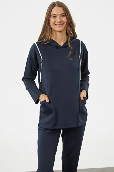 Sementa Fermuar Detaylı Cepli Eşofman Takım - Lacivert