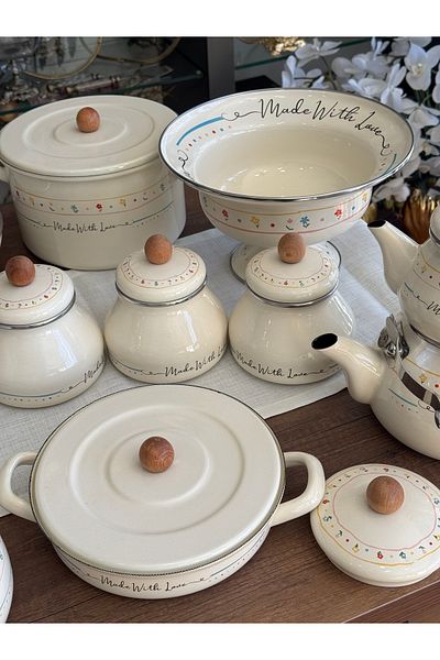 ACAR Made with Love Enamel 9 Piece Dowery Set