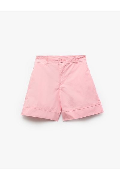 Koton Cotton Pocket Detailed Buttoned Basic Shorts