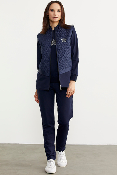 Sementa Τριπλή αθλητική φόρμα με καπιτονέ γιλέκο - Navy Blue