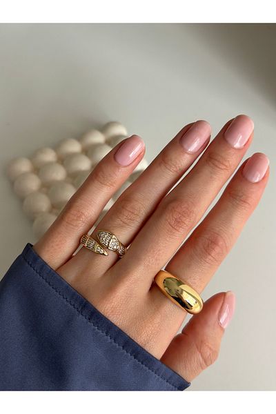 Ressia Zircon Stone Snake Ring