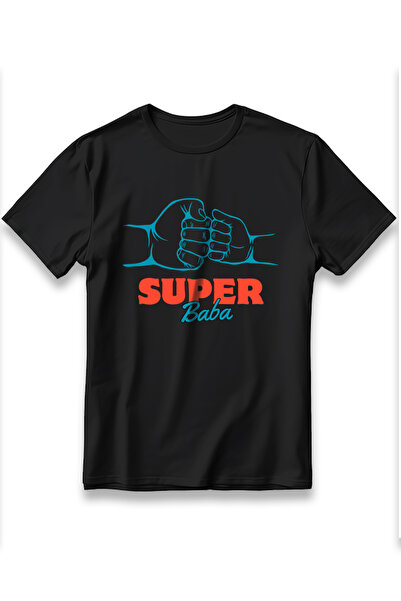 EZG Business Μπλουζάκι Super Dad με στάμπα Unisex, 100% βαμβακερό, αναπνεύσιμ...