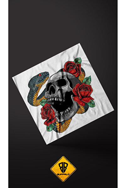 Buffalo Unisex Cotton Multi-Purpose Hair-Face Attachable Biker Buff Bandana