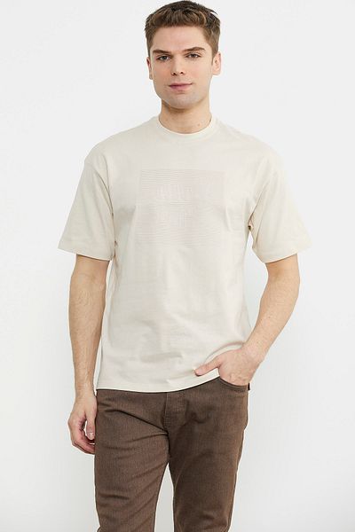 Sementa Βαμβακερό μπλουζάκι με στάμπα Oversize - Kamel