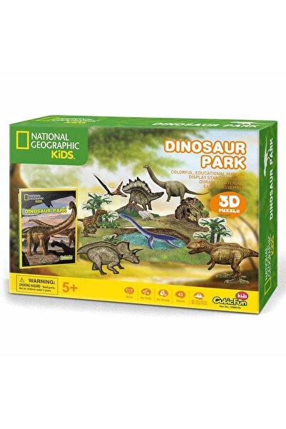 Cubic Fun 43 Parça 3D Puzzle: National Geographic Dinozor Parkı